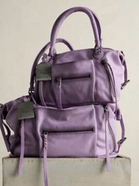 🔥 Free People SOLD OUT full size Emerson Tote Bag in Lilac